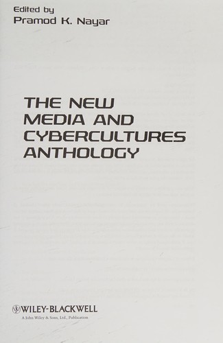 Cover for The new media and cybercultures anthology