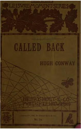 Cover for Called back