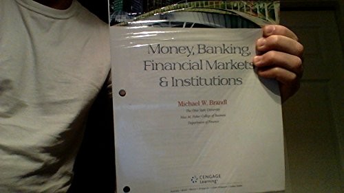 Cover for Money, Banking, Financial Markets and Institutions, Loose-Leaf Version