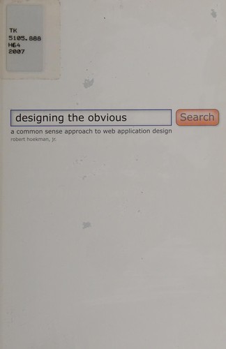 Cover for Designing the obvious
