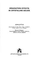 Cover for Irridiation effects in crystalline solids