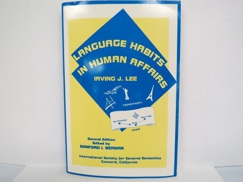 Cover for Language habits in human affairs