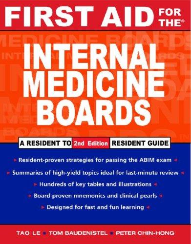 Cover for First Aid for the Internal Medicine Boards (First Aid)