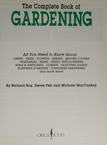 Cover for The complete book of gardening