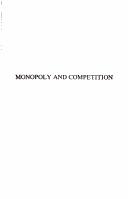 Cover for Monopoly and competition