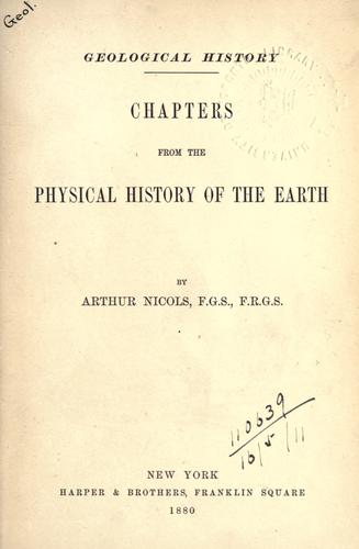 Cover for Geological history