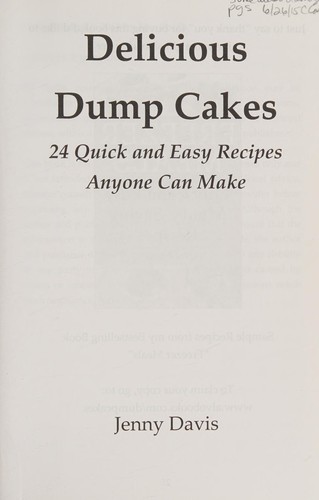 Cover for Delicious Dump Cakes