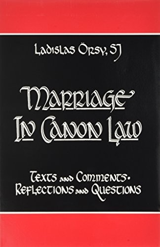 Cover for Marriage in canon law.