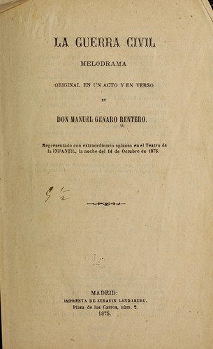 Cover for La guerra civil