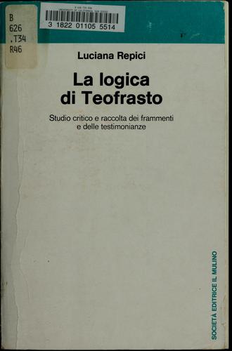 Cover for La logica di Teofrasto