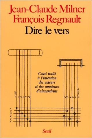 Cover for Dire le vers