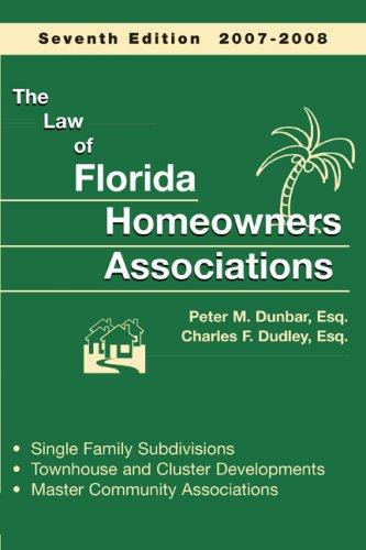Cover for The Law of Florida Homeowners Associations 7th ed.