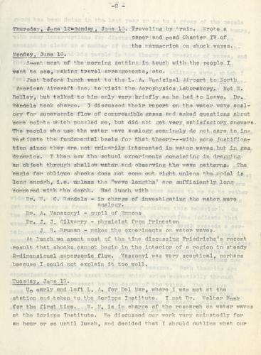 Cover for Report on trip to California, June 12-July 1, 1947.