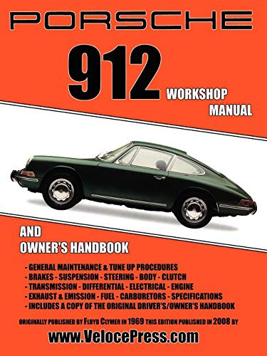 Cover for Porsche 912 Workshop Manual 1965-1968