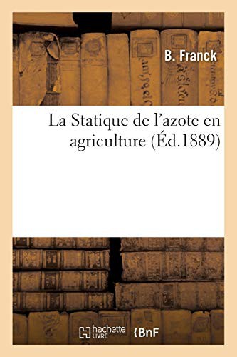 Cover for La Statique de l'azote en agriculture