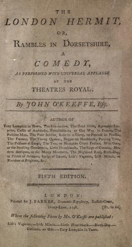 Cover for The London hermit, or, Rambles in Dorsetshire