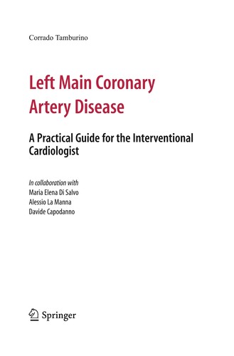 Cover for Left Main Coronary Artery Disease