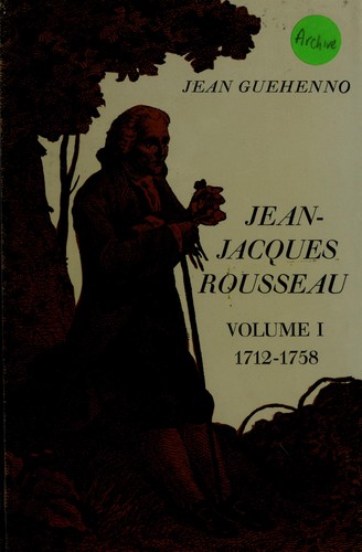 Cover for Jean-Jacques Rousseau