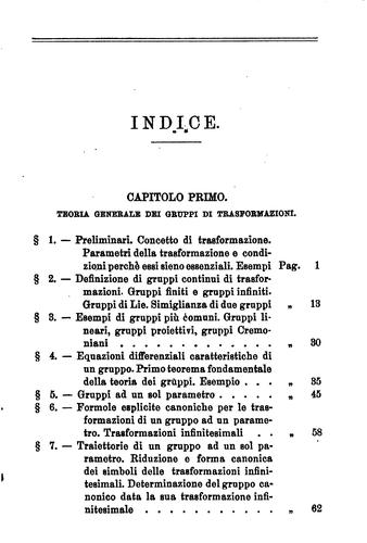 Cover for I gruppi continui di trasformazioni