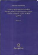 Cover for Chronologisch-thematisches Verzeichnis sämtlicher Werke von Daniel François Esprit Auber (AWV)