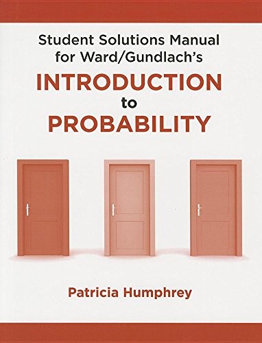 Cover for Student Solutions Manual for Introduction to Probability