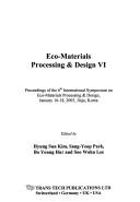 Cover for Eco-materials Processing & Design VI