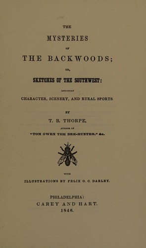 Cover for The mysteries of the backwoods.