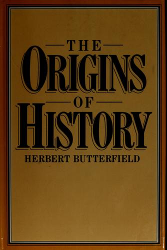 Cover for The origins of history