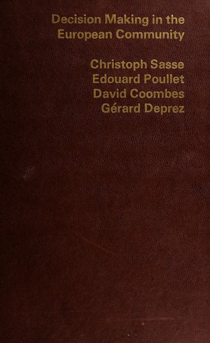 Cover for Decision making in the European Community