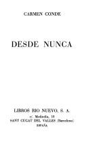 Cover for Desde nunca