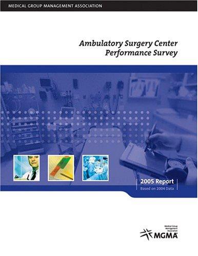 Cover for Ambulatory Surgery Center Performance Survey