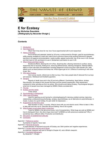 Cover for E for Ecstasy
