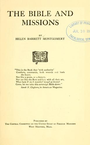 Cover for The Bible and missions
