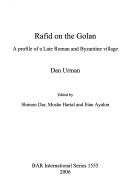 Cover for Rafid on the Golan