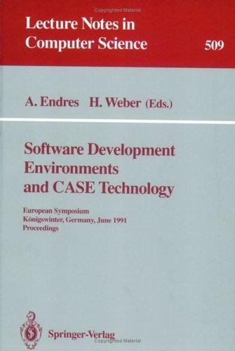 Cover for Software development environments and CASE technology