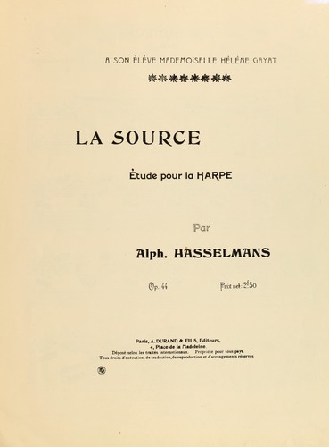 Cover for La source