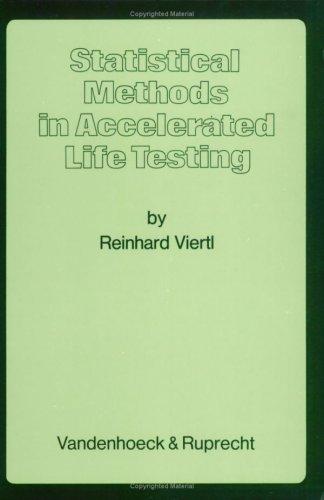 Cover for Statistical methods in accelerated life testing
