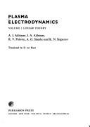 Cover for Plasma electrodynamics