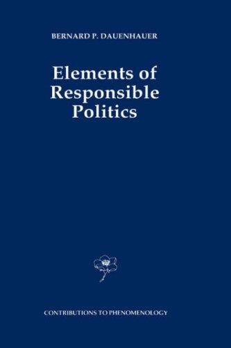 Cover for Elements of responsible politics