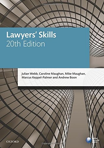 Cover for Lawyers' Skills (Blackstone Legal Practice Course Guide)