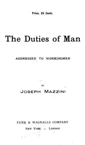 Cover for An essay on the duties of man