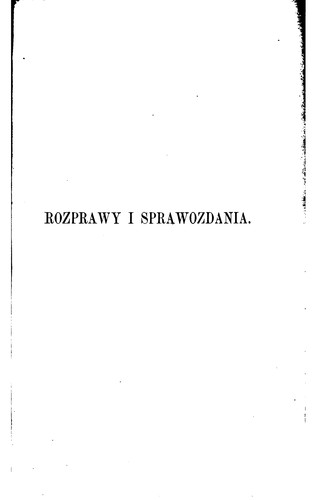 Cover for Studia do historyi literatury polskiej: wiek XIX : rozprawy i sprawozdania