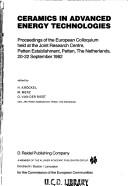 Cover for Ceramics in Advanced Energy Techniques