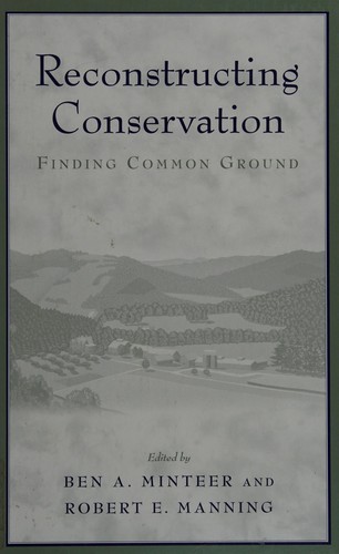Cover for Reconstructing conservation
