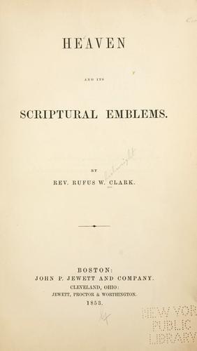 Cover for Heaven and its scriptural emblems