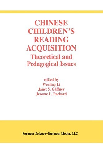 Cover for Chinese Children's Reading Acquisition