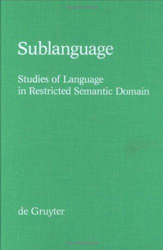 Cover for Sublanguage