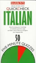 Cover for Quickcheck Italian (Barron's Quickcheck Series)