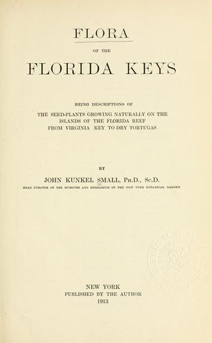 Cover for Flora of the Florida Keys