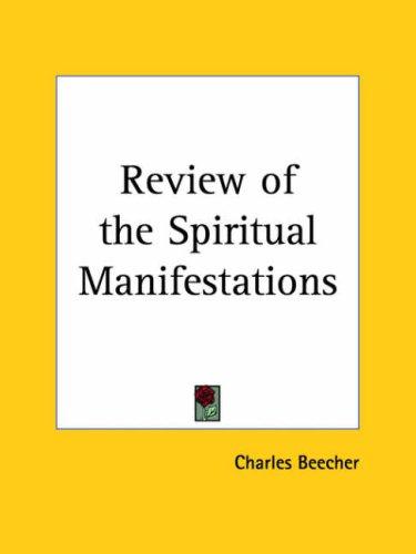 Cover for Review of the Spiritual Manifestations